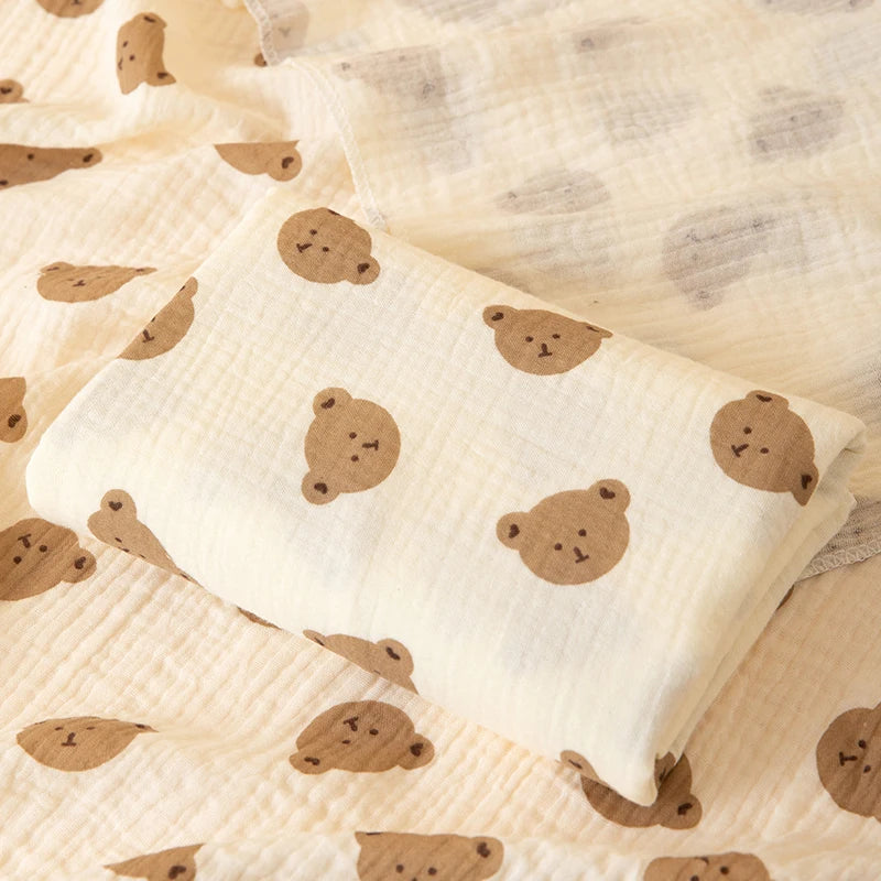 Couverture bébé en gaze de coton – Douce et légère