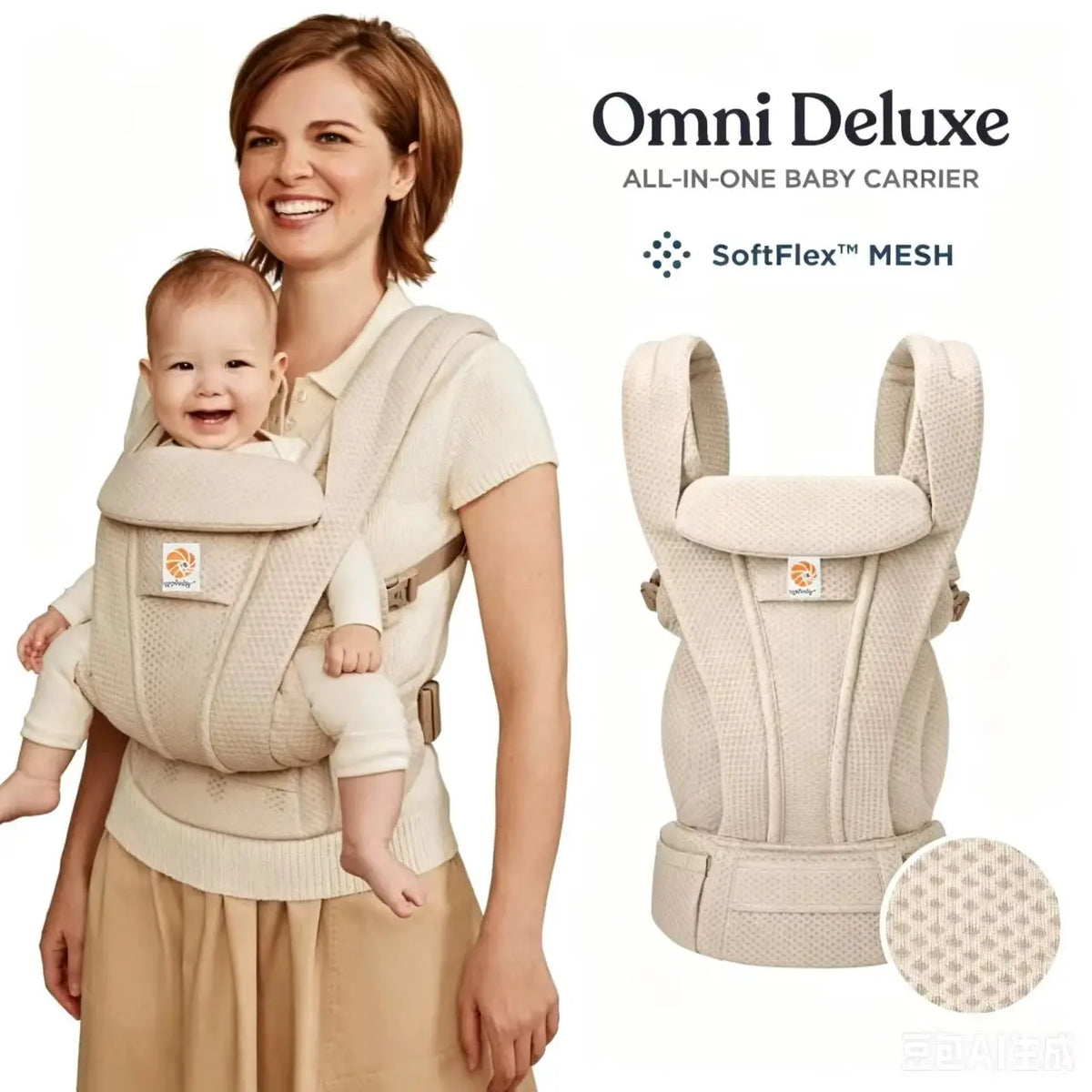 Porte-bébé ergonomique 360° – Confortable et ajustable