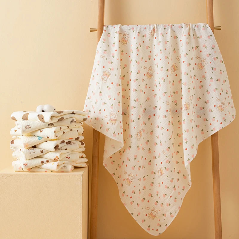 Couverture bébé en gaze de coton – Douce et légère