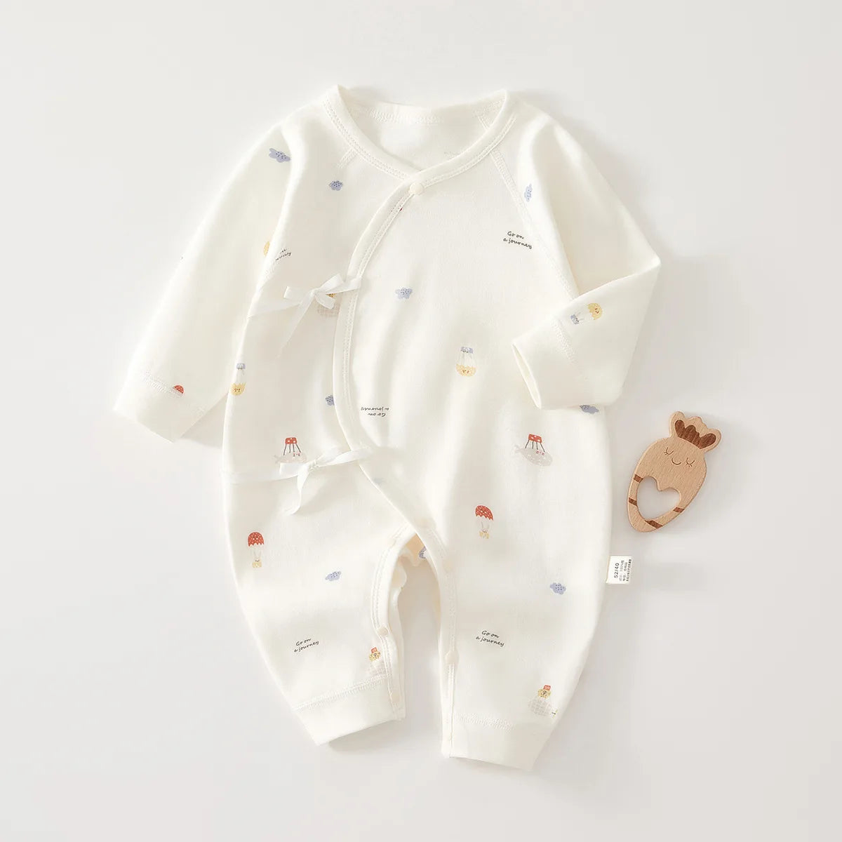 Combinaison bébé 0–6 mois en coton – Douce et confortable