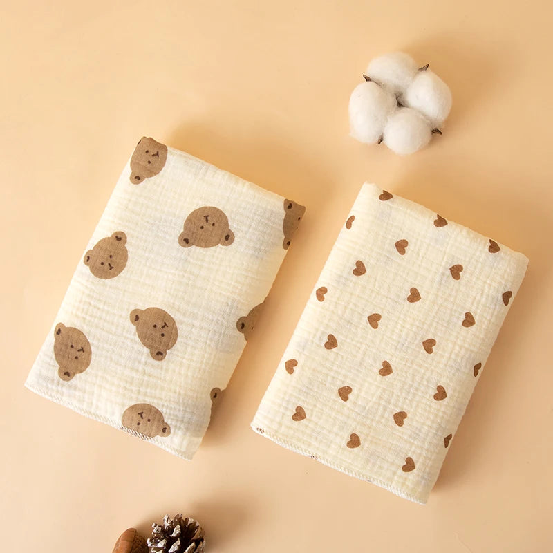 Couverture bébé en gaze de coton – Douce et légère