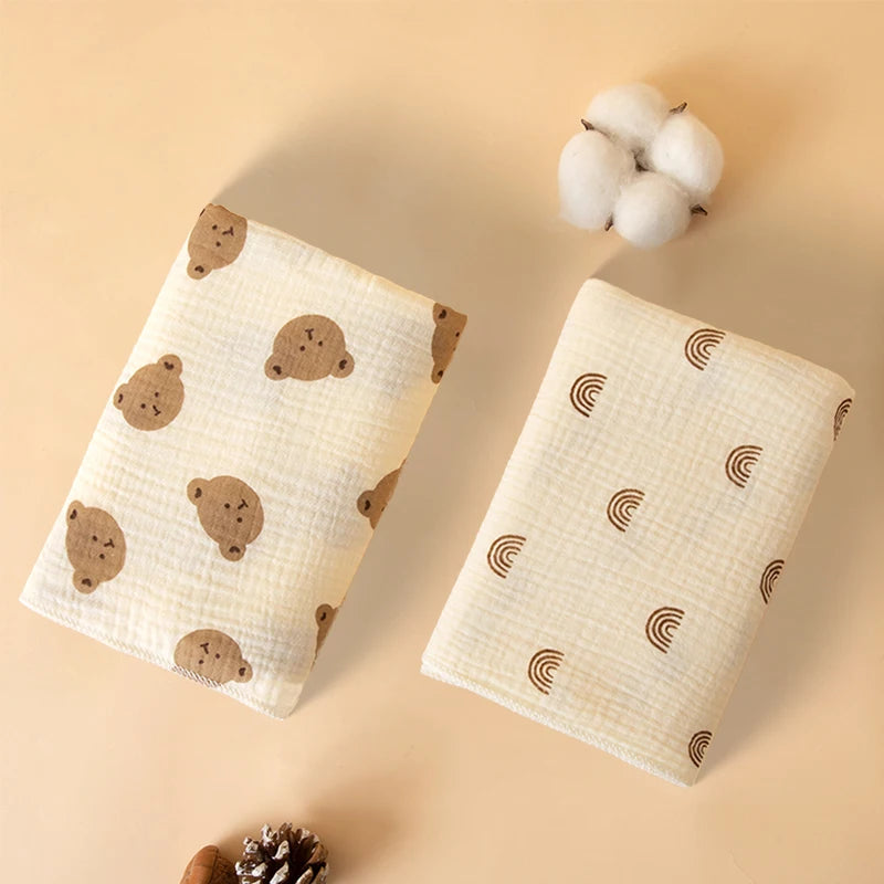 Couverture bébé en gaze de coton – Douce et légère